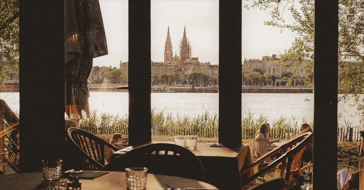 Restaurant Rive droite Bordeaux vue panoramique