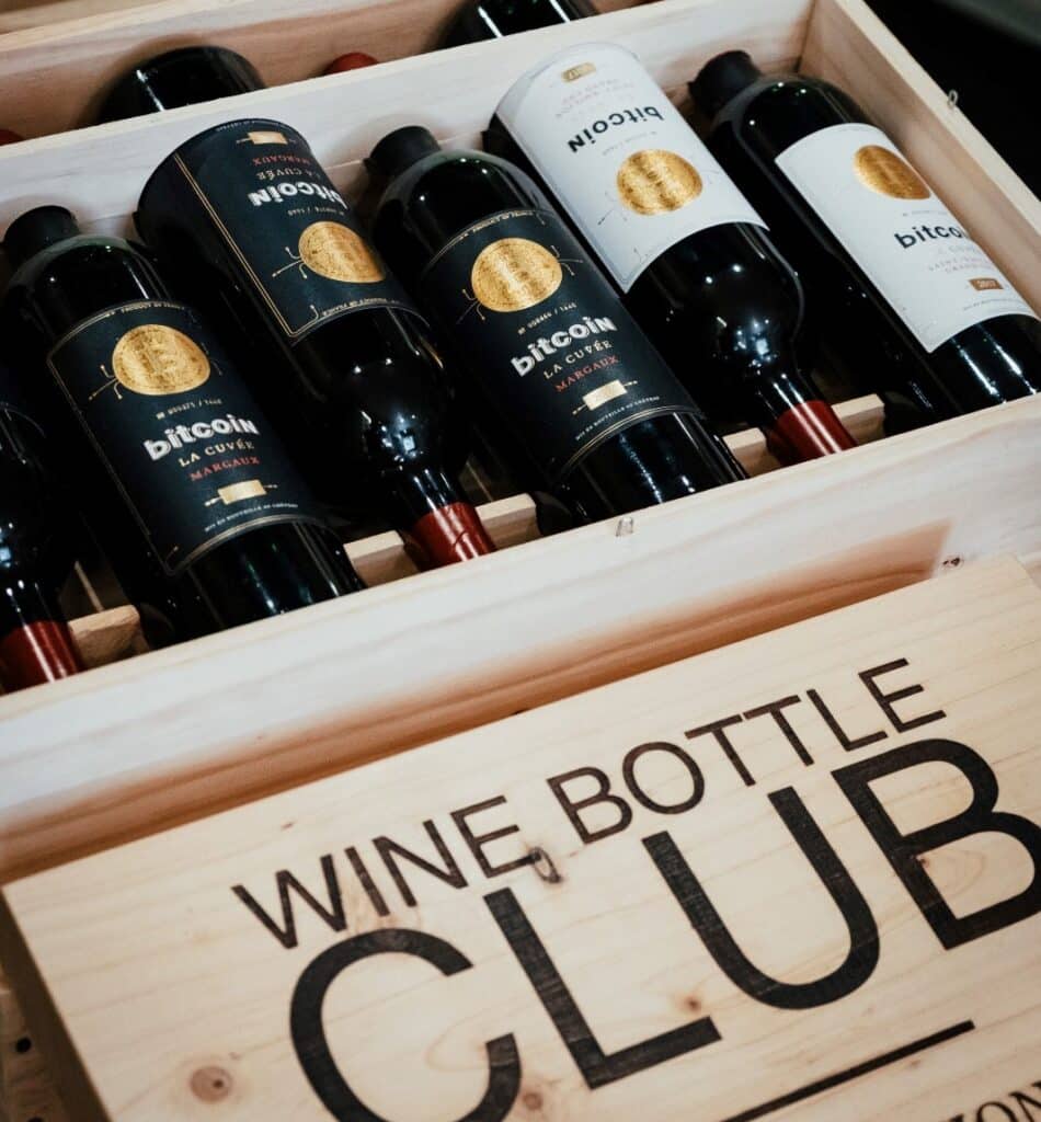 Wine bottle club Bordeaux caviste nft