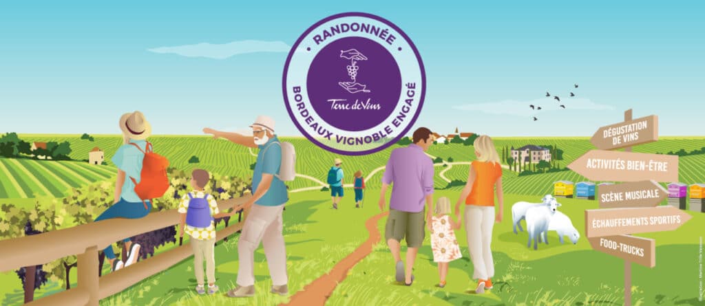 Randonnée Bordeaux vignoble engagé