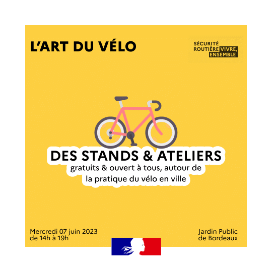 l'art du vélo journée gratuite  Bordeaux