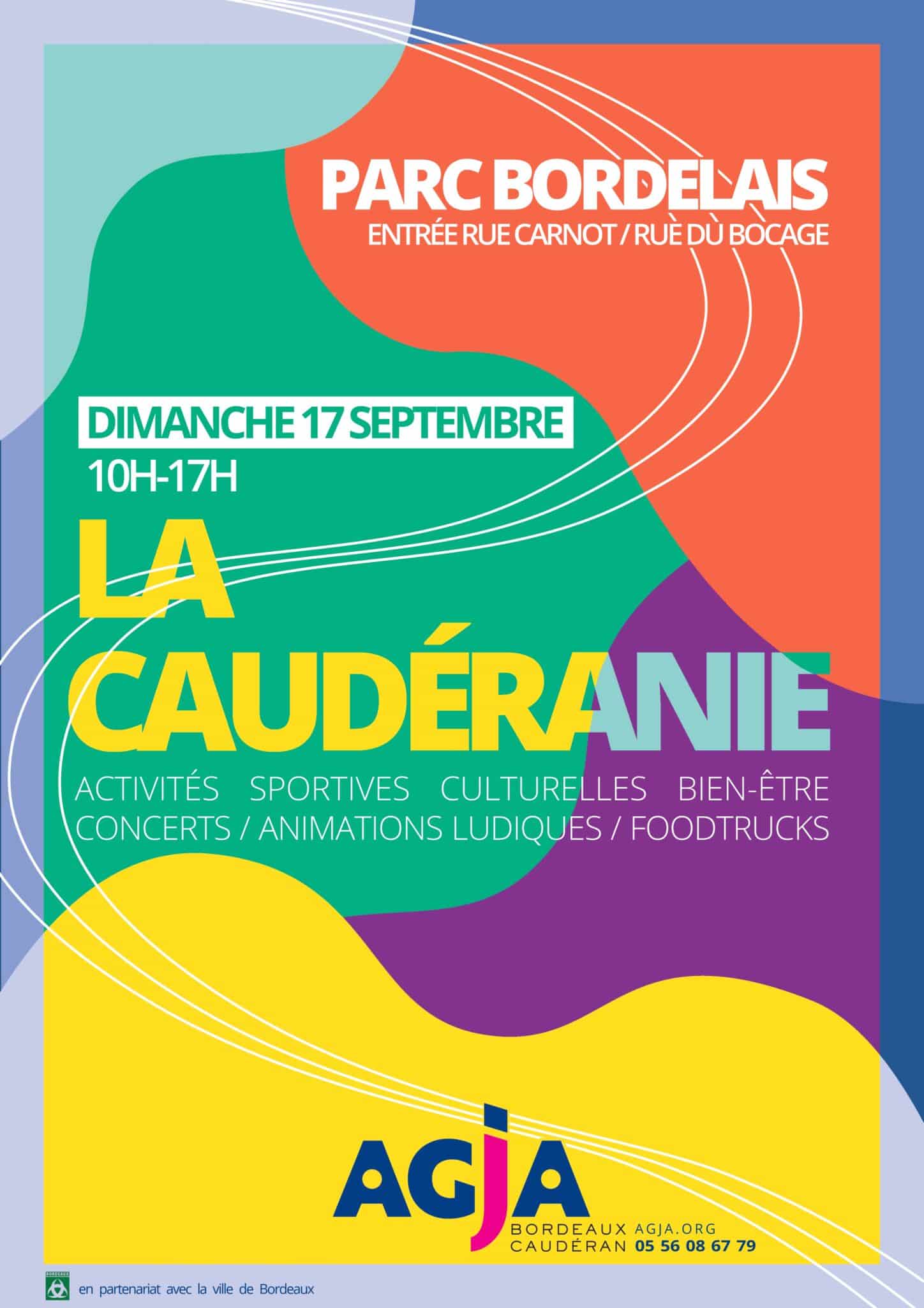 Affiche La Caudéranie 2023 Parc Bordelais activité bordeaux en famille
