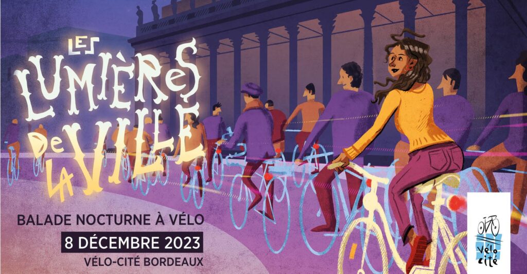 Balade à vélo : Les lumières de la ville à Bordeaux