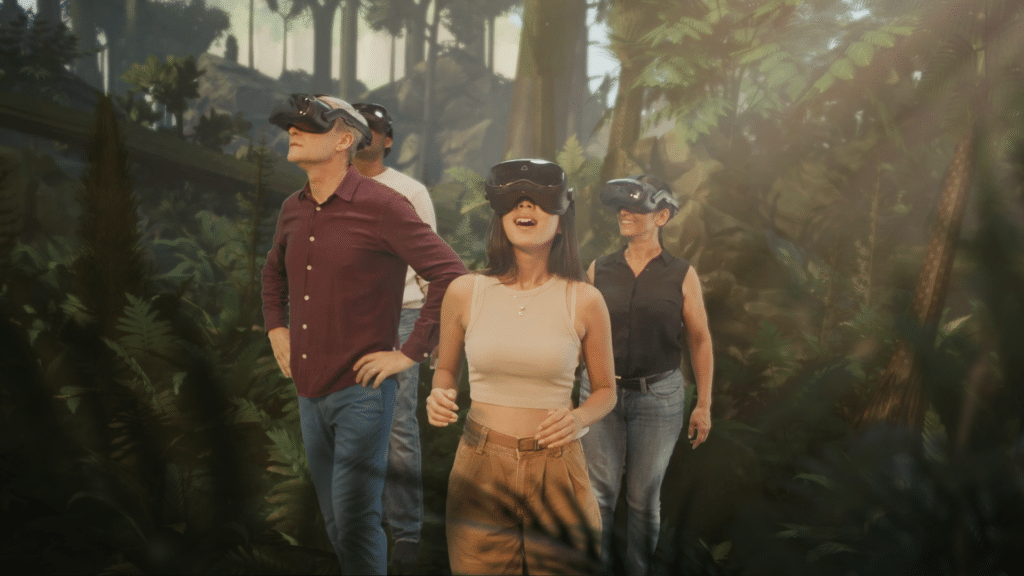 Virtual Reality Baby Dinosaur Picnic Idea