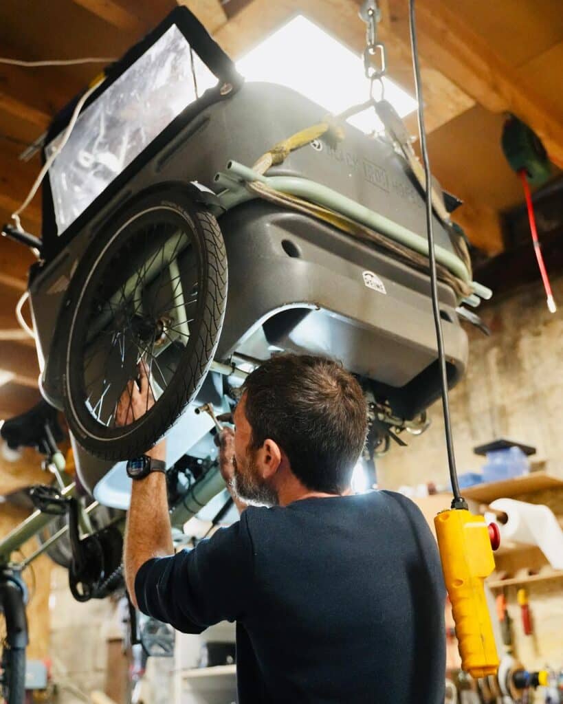 Reine Cargo vélo bordeaux atelier de réparation