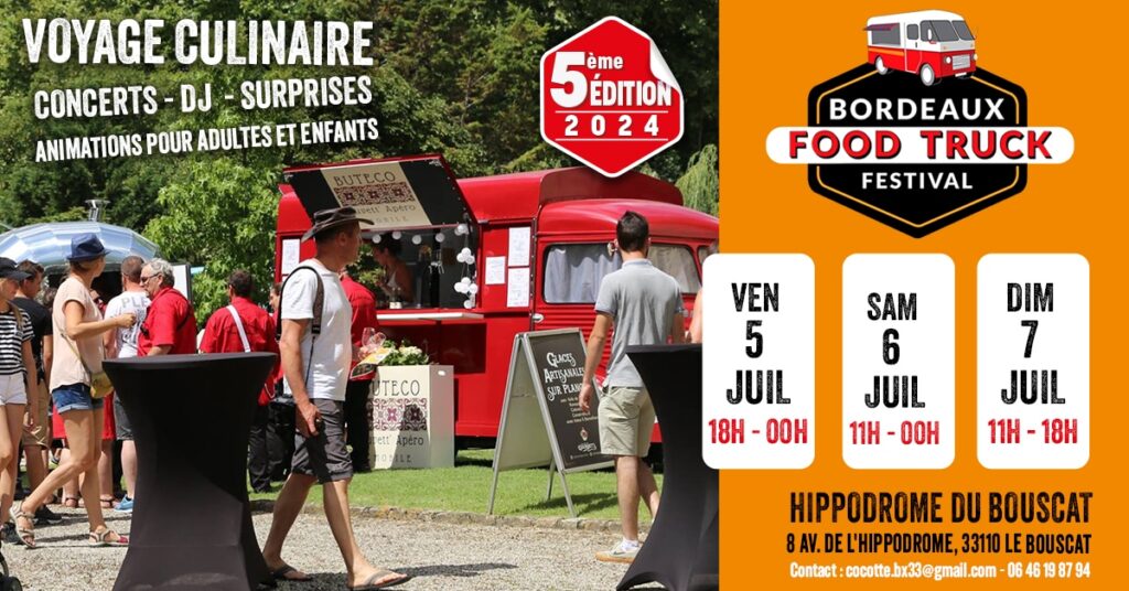 Que faire à Bordeaux cette semaine : Bordeaux Food truck festival